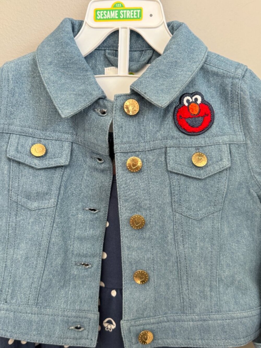 Brand NWT Sesame Street ELMO Dress & Jacket Set Size 2T - Picture 10 of 11